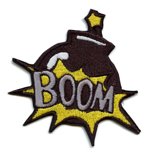 Bomb boom cartoon comic - 'boom',
